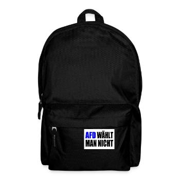 afd wählt man nicht - Rucksack - Schwarz - Vorne