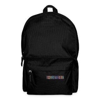 geprüfte Fachinformatikerin - buntes Design - Rucksack - Schwarz - Vorne