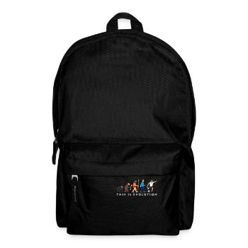 evolution_fussball_comic_a - Rucksack - Schwarz - Vorne
