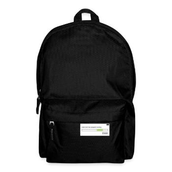brain.exe stopped working Spruch Gehirn Hirn .exe - Rucksack - Schwarz - Vorne
