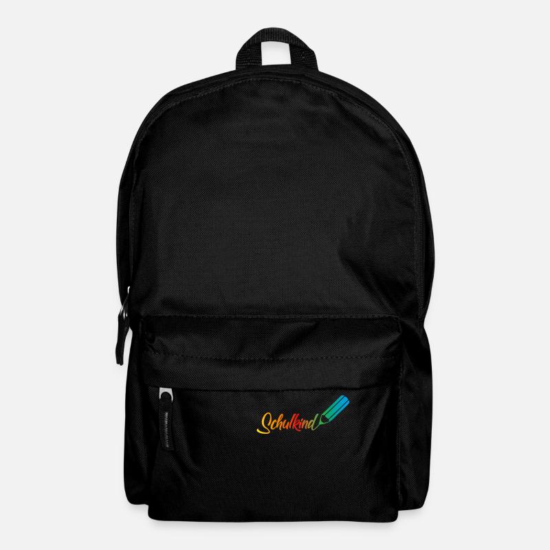 schulkind regenbogen - Rucksack - Schwarz