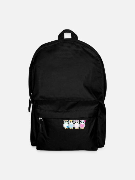 Hiboux - Sac à dos - noir