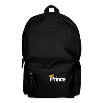 Prinz mit Goldener Krone - Rucksack - Schwarz - Vorne