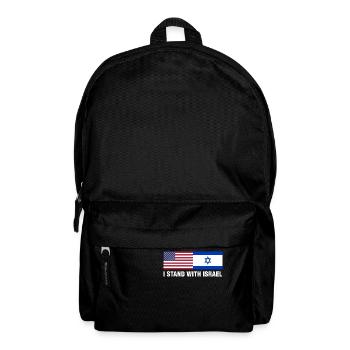 I Stand With Israel Fun Gift - Backpack - black - Front