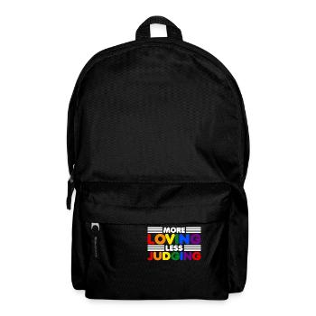 Womens More Loving Less Judging Diversity - Rucksack - Schwarz - Vorne