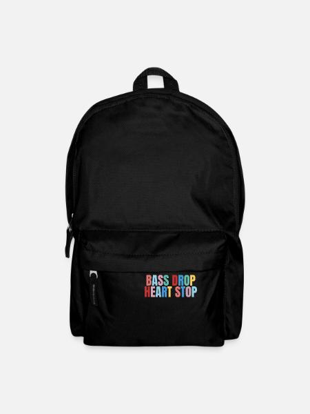 bass drop heart stop - Backpack - black