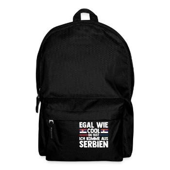 Serbe Serbe Serbie - Sac à dos - noir - Devant