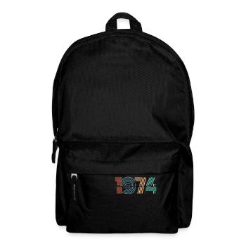 1974 Vintage Retro - Rucksack - Schwarz - Vorne