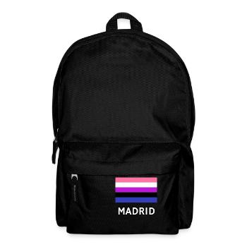 Genderfluid Pride Flag Madrid - Backpack - black - Front