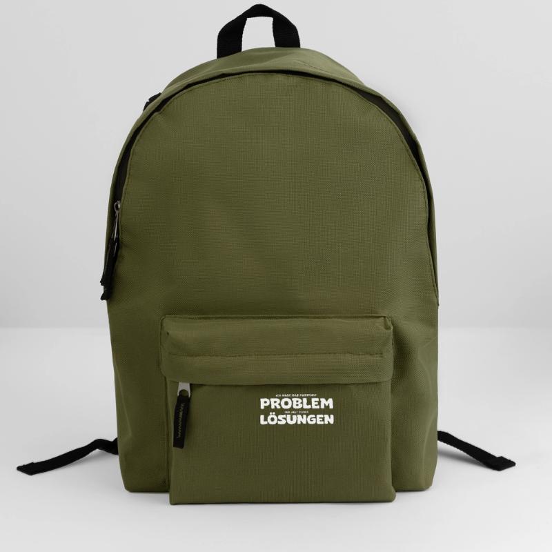 Funny Problem and Solution Saying Backpack