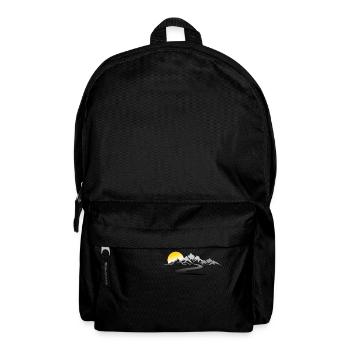 Reise - Berge Straße - Rucksack - Schwarz - Vorne