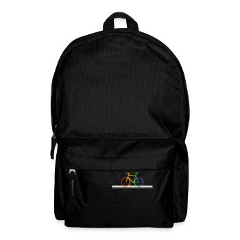 Strasse Regenbogen Fahrrad - Rucksack - Schwarz - Vorne