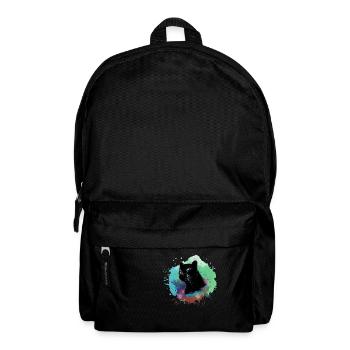 panther,cheetah,leopard,black,colorful,graffiti - Backpack - black - Front
