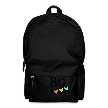 80 YEARS. 80th ANNIVERSARY. ANNIVERSARY 80 YEARS. 80 - Backpack - black - Front