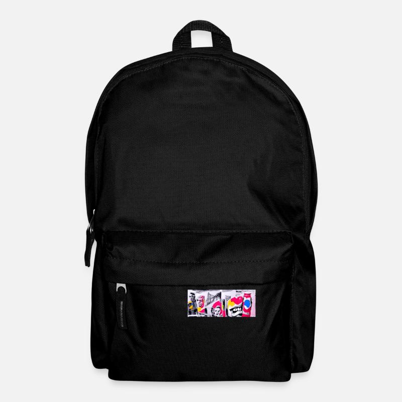 Retro Pop Art 80 Jahre Design - Rucksack - Schwarz