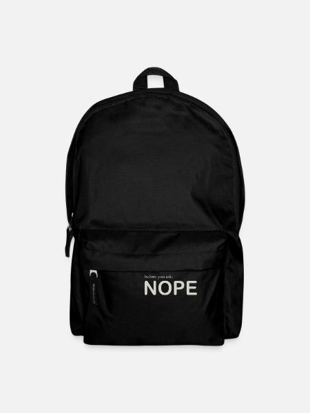 before you ask - Rucksack - Schwarz