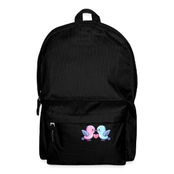 Colombe Couple Amour Couple Dans L’amour Paix - Sac à dos - noir - Devant