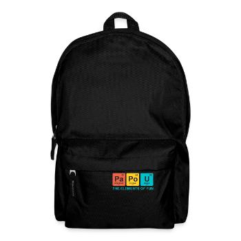 papou elements science cadeau papa drole - Sac à dos - noir - Devant