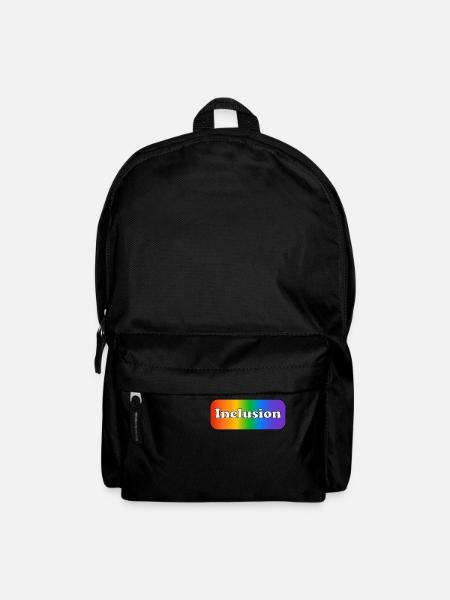 Inklusion Regenbogen - Rucksack - Schwarz