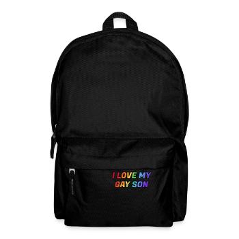 Ich liebe meinen schwulen Sohn - Rucksack - Schwarz - Vorne