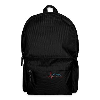 Mountains heartbeat - Backpack - black - Front