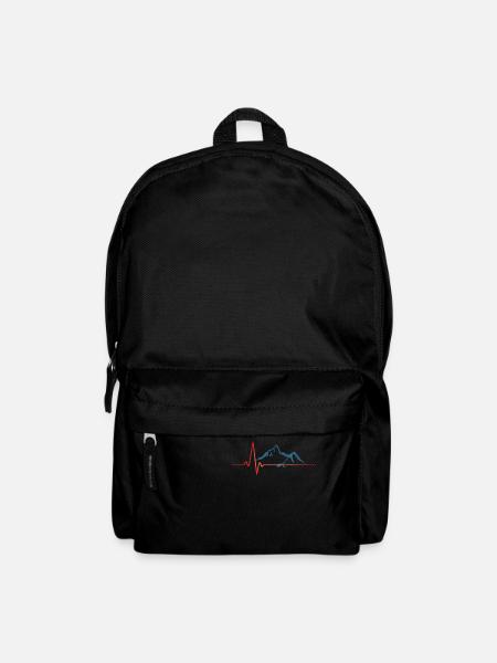 Herzschlag der Berge - Rucksack - Schwarz