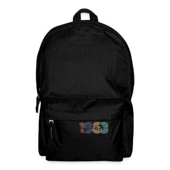 1963 vintage rétro - Sac à dos - noir - Devant
