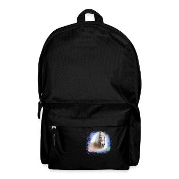 haflinger, cheval, graffiti, peinture, tête de cheval, coloré - Sac à dos - noir - Devant