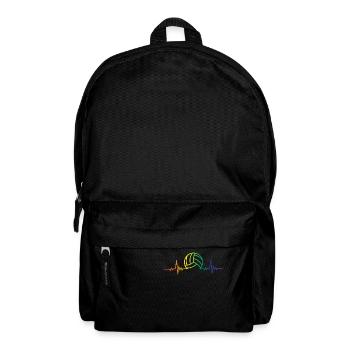 volley ball electroencephalogram Design for a - Backpack - black - Front