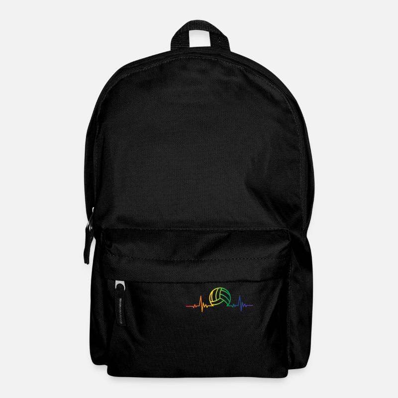 volley ball electroencephalogram Design for a - Rucksack - Schwarz