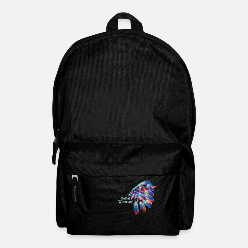 rettet winnetou,winnetou,indianer,häuptling - Rucksack - Schwarz
