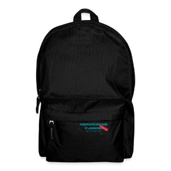 Norwegens Fjorde - feiere Deine Reise! - Rucksack - Schwarz - Vorne
