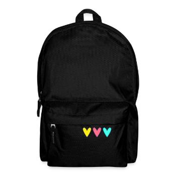 MOTHER's DAY. HAPPY MOTHER'S DAY. MOM. HEART - Backpack - black - Front