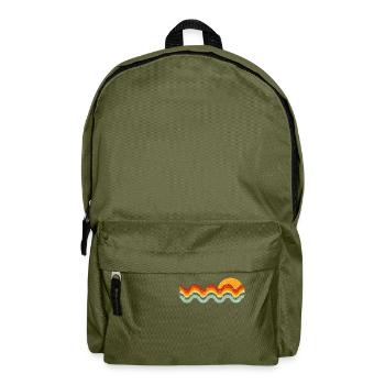 Retro Wave - Backpack - olive green - Front