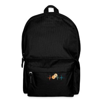 Herzschlag-Medikamente-Pille - Rucksack - Schwarz - Vorne