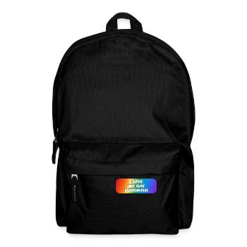 Ich liebe meine schwule Tochter - Rucksack - Schwarz - Vorne