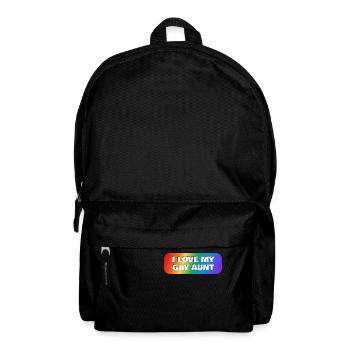 Ich liebe meine schwule Tante - Rucksack - Schwarz - Vorne