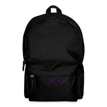 Wellen - Rucksack - Schwarz - Vorne