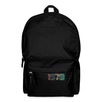 1978 Vintage Retro - Rucksack - Schwarz - Vorne