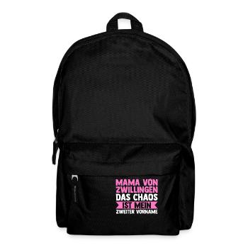 Mom of twins - Backpack - black - Front