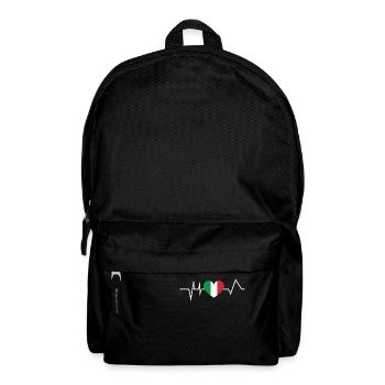 Heartbeat Italy Heart Italia Italian Heart Line - Backpack - black - Front