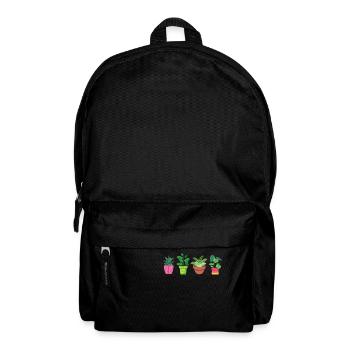 Fleurs - Sac à dos - noir - Devant