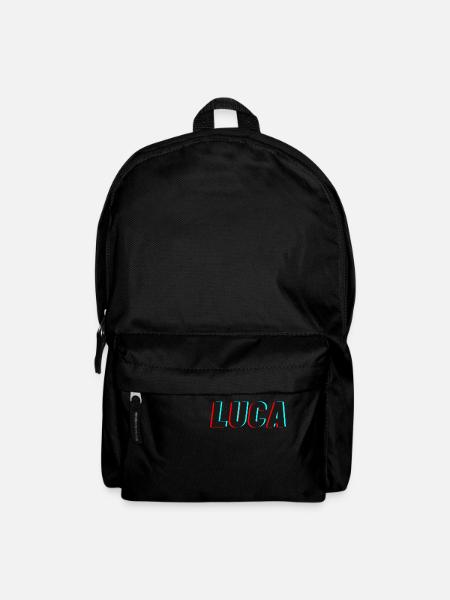 Luca Schriftzug NEU trendy Name - Rucksack - Schwarz