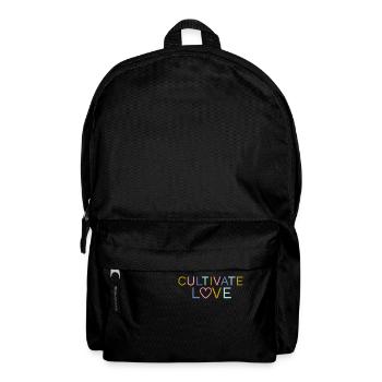 Cultivate Love Quote | Inspirational Words - Backpack - black - Front