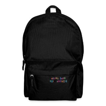 Hände hoch – Hosen runter! Freches Collagen-Design - Rucksack - Schwarz - Vorne