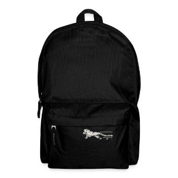 Lézard Jésus-Christ rétro - Sac à dos - noir - Devant