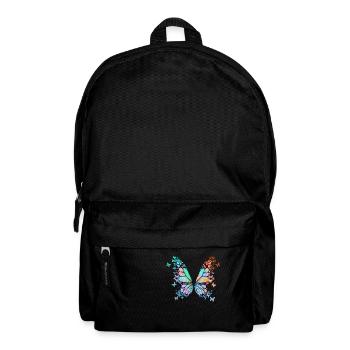 schmetterling ,bunt,graffiti,malerei - Rucksack - Schwarz - Vorne