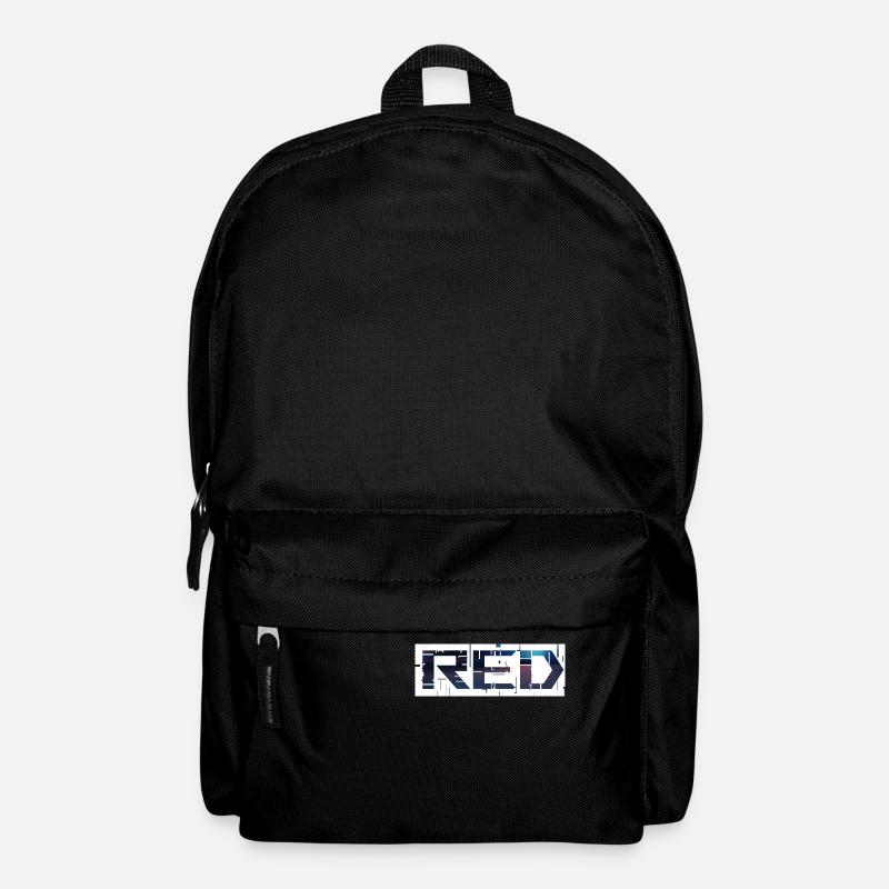 rot - Rucksack - Schwarz