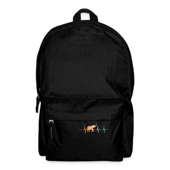 Battement de cœur éléphant - Sac à dos - noir - Devant