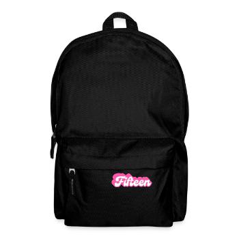 Fifteen Birthday - 15th Birthday Retro Pink - Backpack - black - Front